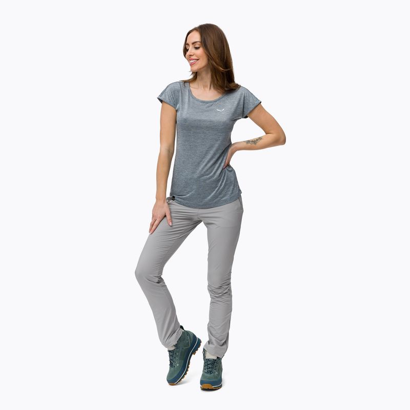 Moteriški trekingo marškinėliai Salewa Puez Melange Dry Grey 00-0000026538 2