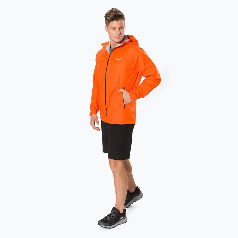 Salewa vyriška striukė nuo lietaus Puez Aqua 3 PTX oranžinė 00-0000024545 2