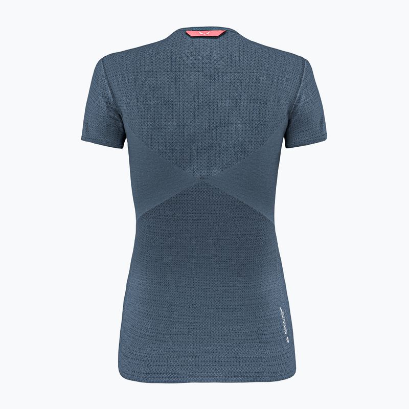 Moteriški trekkinginiai marškinėliai Salewa Zebru Medium Warm Amr dark denim 9