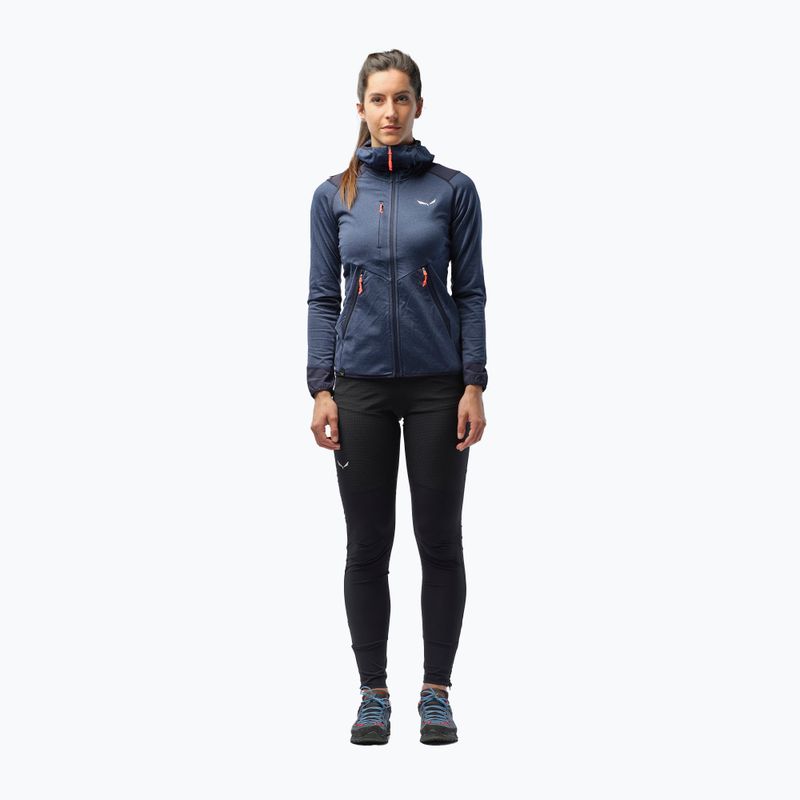 Salewa moteriška vilnonė striukė Agner Hybrid PL/DST FZ Hoody tamsiai mėlyna 00-0000027372 2