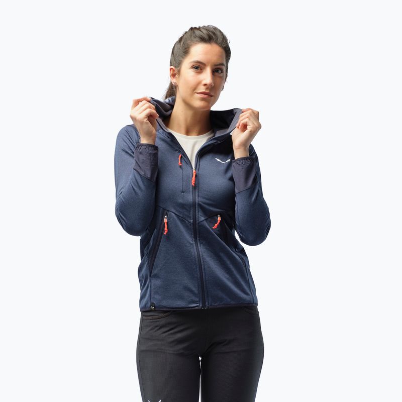 Salewa moteriška vilnonė striukė Agner Hybrid PL/DST FZ Hoody tamsiai mėlyna 00-0000027372 8