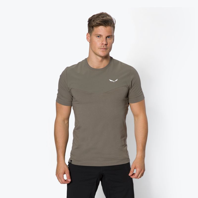 Salewa Lavaredo Hemp green vyriški trekingo marškinėliai 00-0000028061