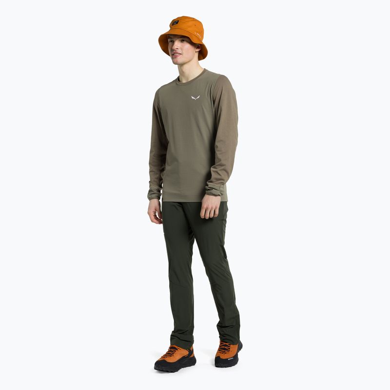 Salewa vyriški trekingo marškinėliai Lavaredo Hemp Print brown 00-0000028062 2