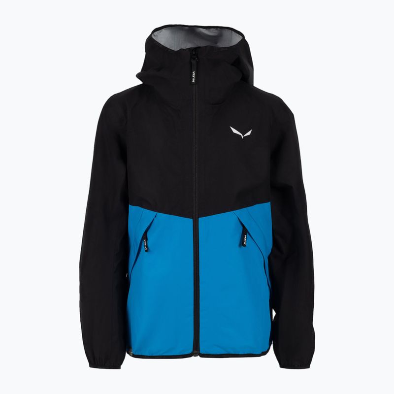 Salewa Aqua PTX vaikiška striukė nuo lietaus juodai mėlyna 00-0000028120