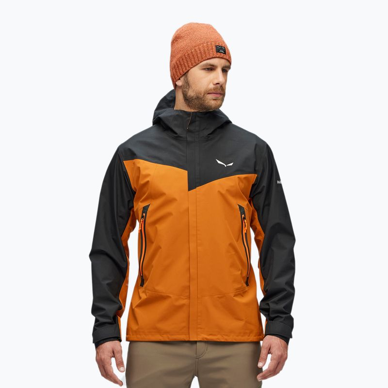 Salewa vyriška Moiazza GTX-Pac striukė nuo lietaus ruda/juoda 00-0000027910 2