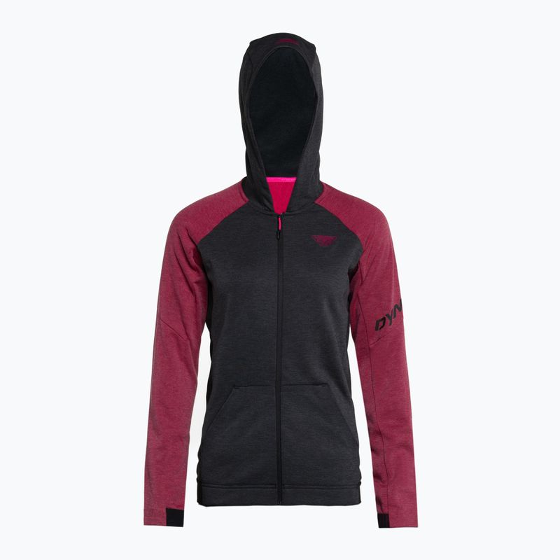 DYNAFIT moteriška vilnonė striukė 24/7 PTC Zip Hoody juoda/rožinė 08-0000071507