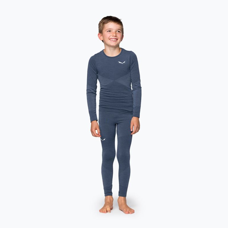 Vaikiškos termoaktyvios kelnės Salewa Zebru Medium Warm AMR dark denim 2