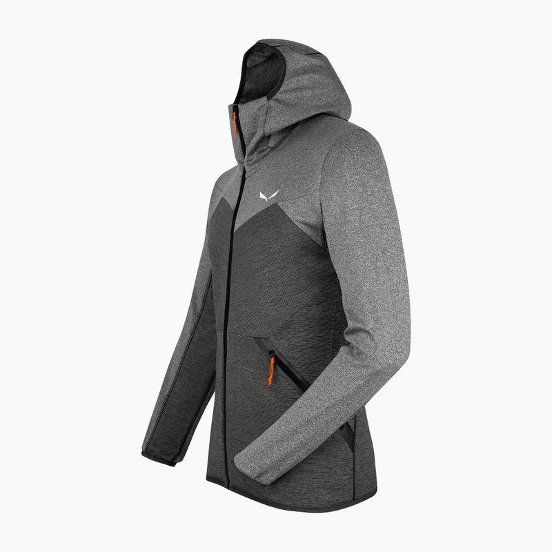 Salewa vyriškas vilnonis džemperis Puez Melange PL FZ Hoody pilkas 00-0000027386 4