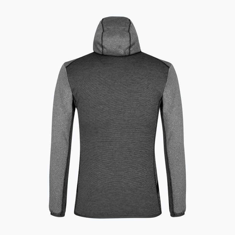 Salewa vyriškas vilnonis džemperis Puez Melange PL FZ Hoody pilkas 00-0000027386 5
