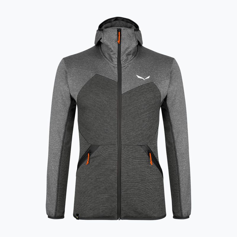 Salewa vyriškas vilnonis džemperis Puez Melange PL FZ Hoody pilkas 00-0000027386 6