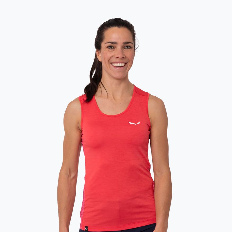 Salewa moteriški trekingo marškinėliai Puez Graphic Dry Tank pink 00-0000027482