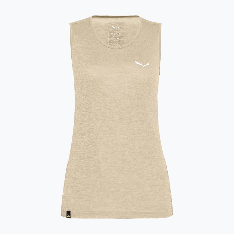 Moteriški trekingo marškinėliai Salewa Puez Graphic Dry Tank beige 00-0000027482