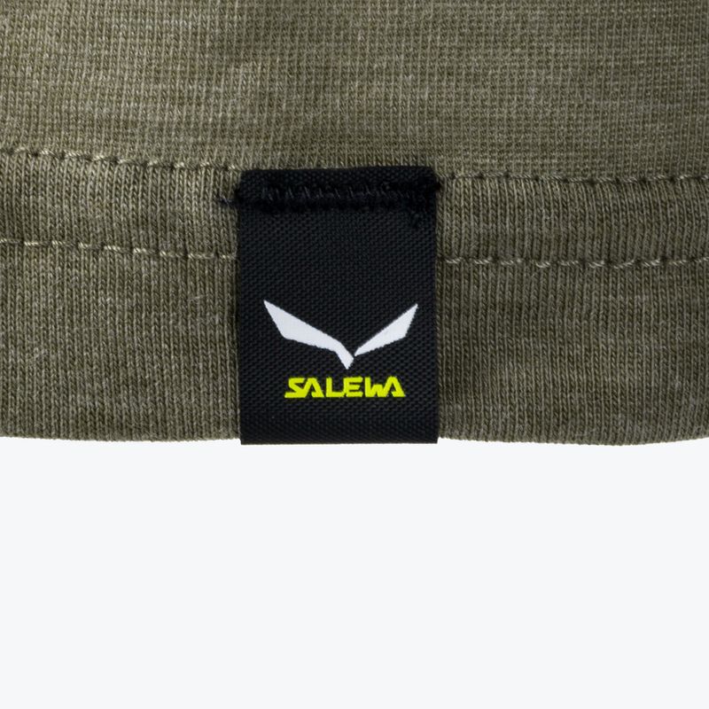 Vyriški Salewa Solidlogo Dry chaki spalvos trekingo marškinėliai 00-0000027018 8