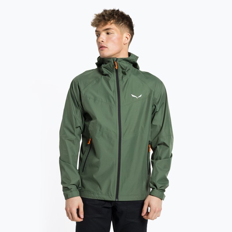 Salewa vyriška striukė nuo lietaus Puez Aqua 3 PTX žalia 00-0000024545
