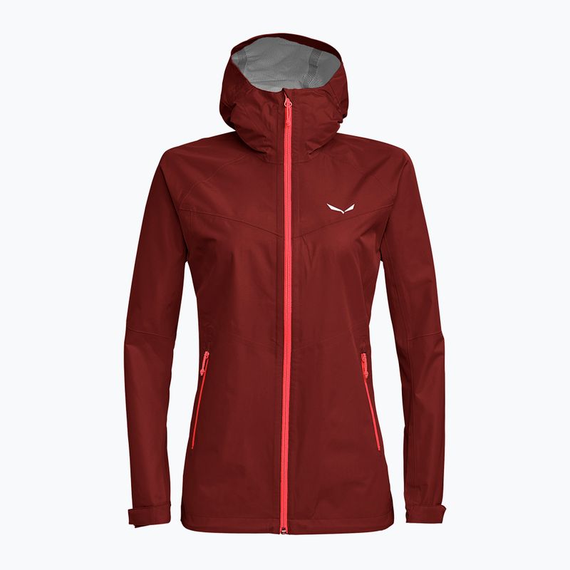 Salewa moteriška striukė nuo lietaus Puez Aqua 3 PTX bordo spalvos 00-0000024546 3