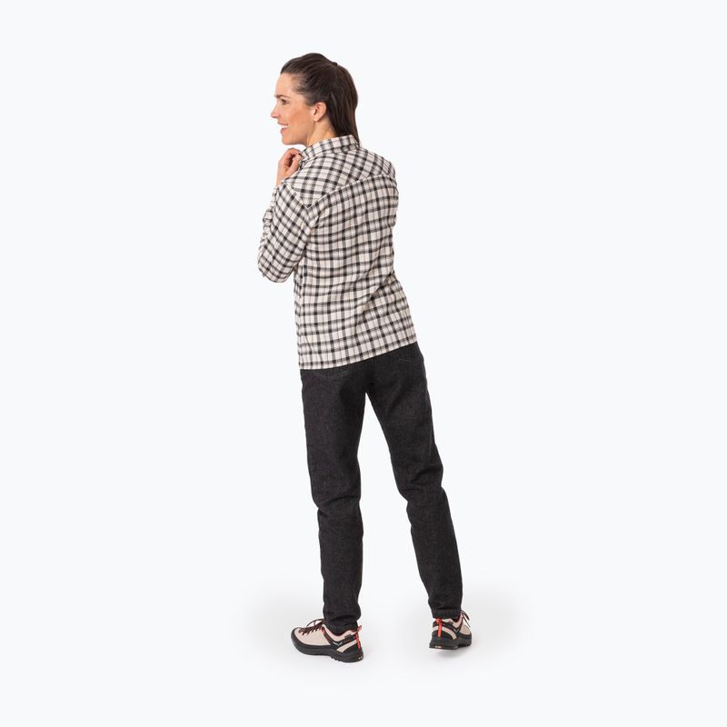 Moteriški marškiniai Salewa Fanes Flannel 5PL oatmeal/black out 3