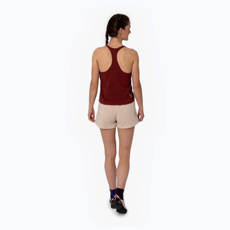 Salewa moteriški alpinistiniai marškinėliai Lavaredo Hemp Crop Tank red 00-0000028369 2