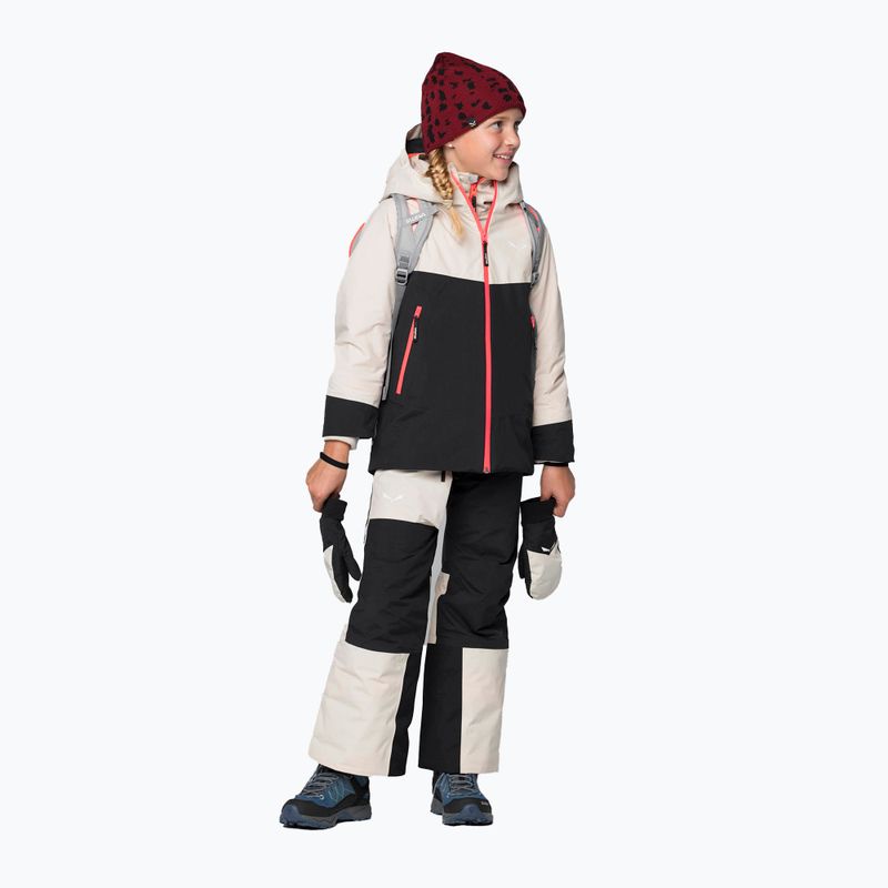 Salewa Sella Ptx/Twr vaikiška slidinėjimo striukė beige/black 00-0000028490