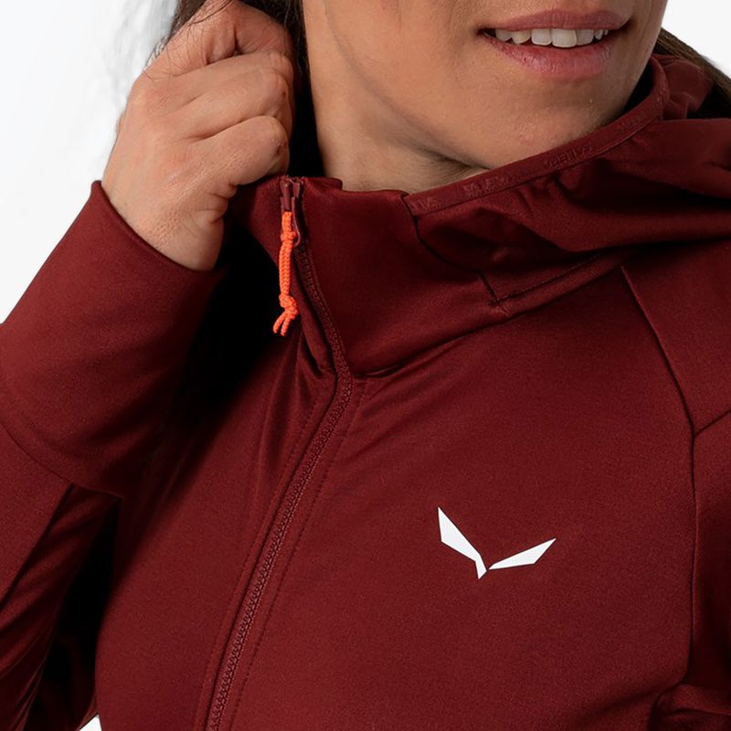 Salewa moteriškas trekingo džemperis Puez Polarlite su gobtuvu raudonas 00-0000028522 3