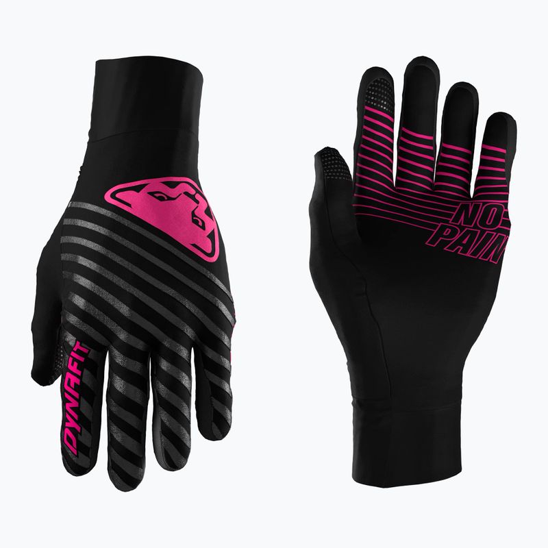 Bėgimo pirštinės DYNAFIT Alpine Reflective black out pink glo