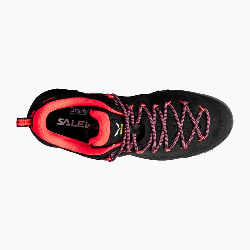 Moteriški turistiniai batai Salewa Wildfire Leather GTX black/fluo coral 12