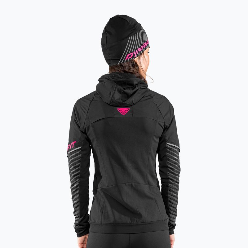 Moteriška bėgimo striukė DYNAFIT Alpine Reflective black out pink glo 3