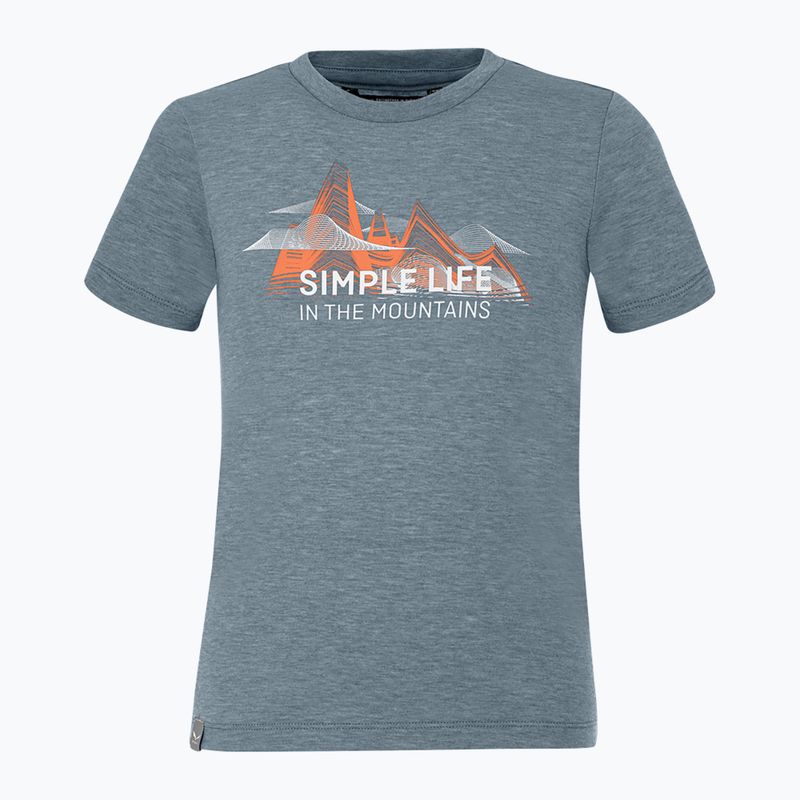 Salewa Simple Life Dry vaikiški trekingo marškinėliai mėlyni 00-0000027774