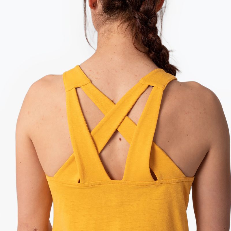 Salewa moteriški alpinistiniai marškinėliai Lavaredo Hemp Graphic Tank yellow 00-0000028535 4