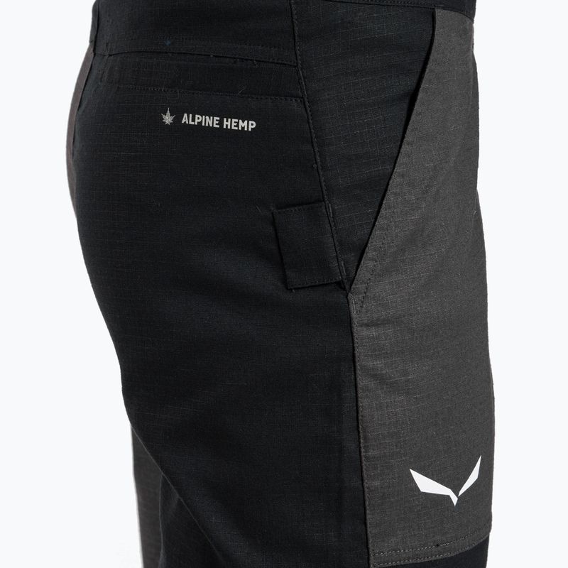 Salewa Lavaredo Hemp Ripstop vyriški alpinistiniai šortai juodi 00-0000028552 4