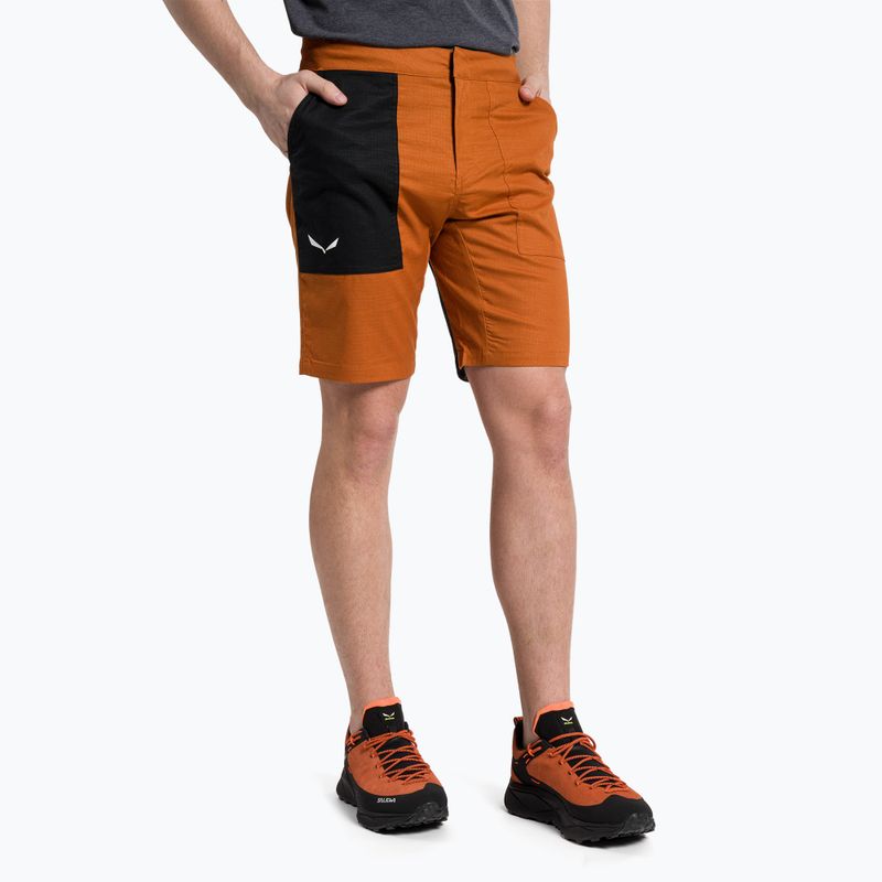 Salewa vyriški šortai laipiojimui Lavaredo Hemp Ripstop brown 00-0000028552