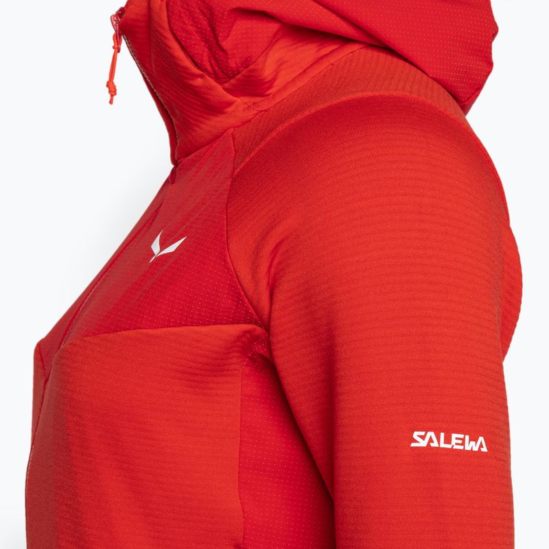 Salewa moteriškas džemperis Agner Polarlite su gobtuvu raudonas 00-0000028558 4