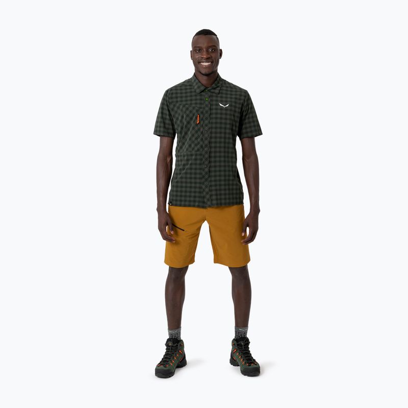 Vyriški marškiniai Salewa Puez Dry S/S dark olive 2