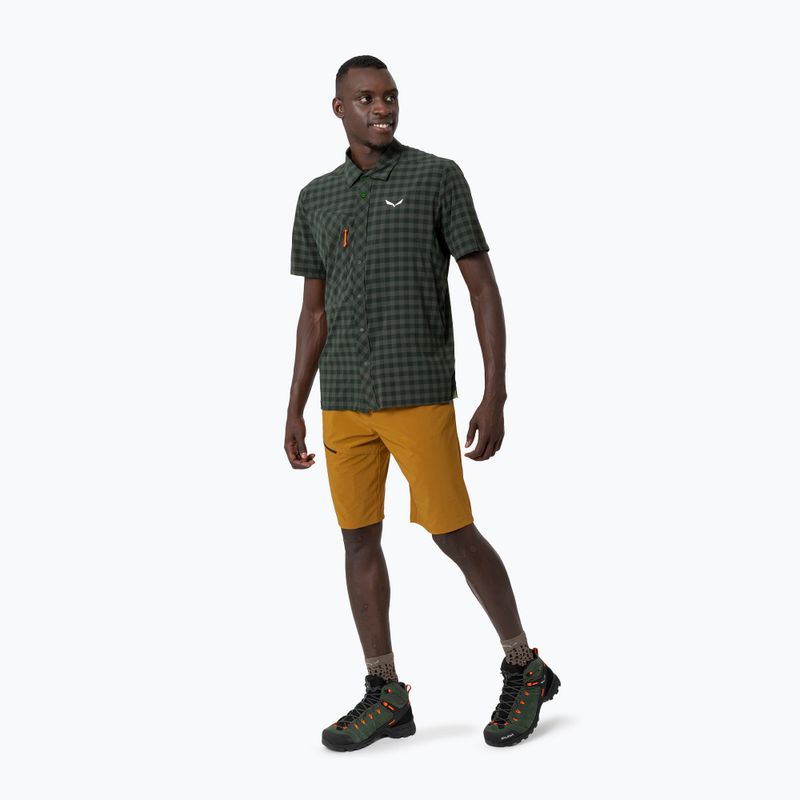 Vyriški marškiniai Salewa Puez Dry S/S dark olive 4