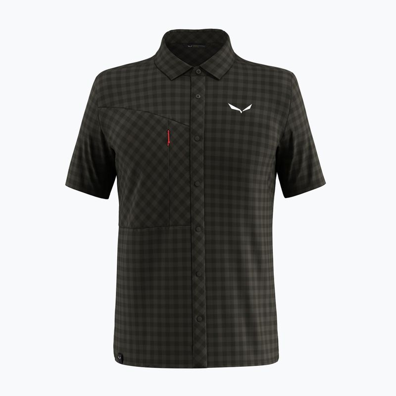 Vyriški marškiniai Salewa Puez Dry S/S dark olive 5