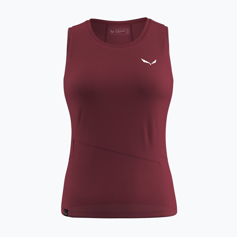 Moteriškas žygio tank topas Salewa Puez Sporty Dry Tank syrah