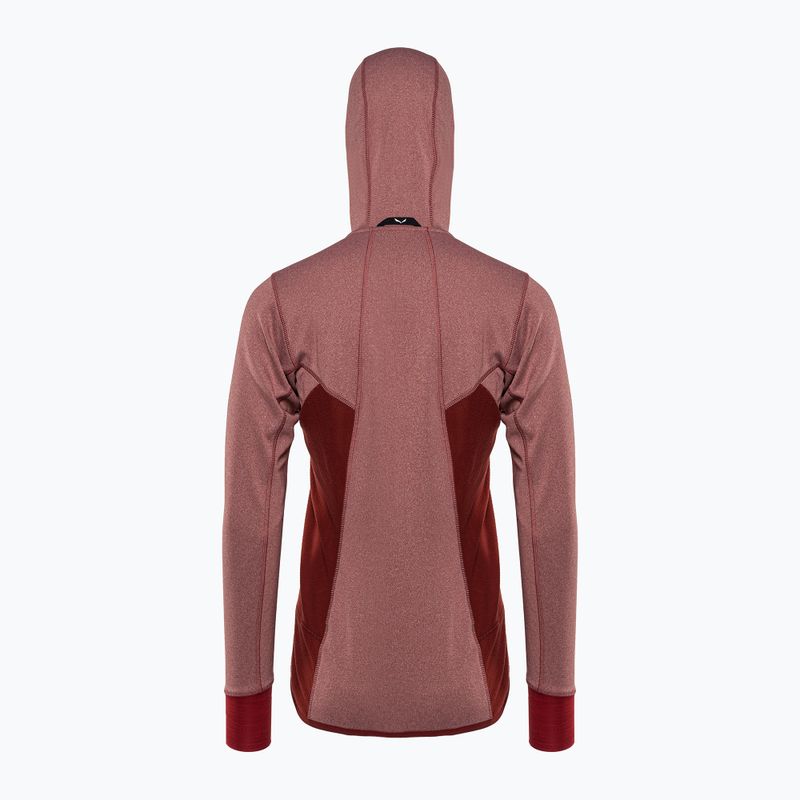 Salewa Puez Hybrid PL FZ Hoody moteriškas vilnonis džemperis raudonas 00-0000027389 2