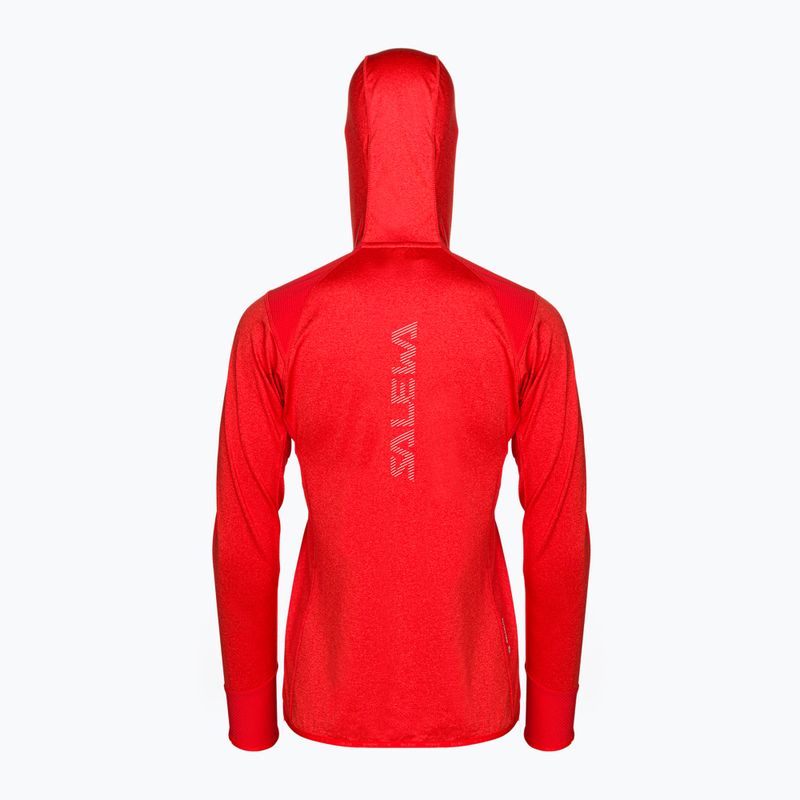 Salewa moteriška vilnonė striukė Agner Hybrid PL/DST FZ Hoody raudona 00-0000027372 2