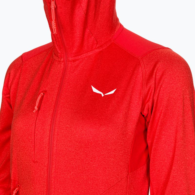 Salewa moteriška vilnonė striukė Agner Hybrid PL/DST FZ Hoody raudona 00-0000027372 3