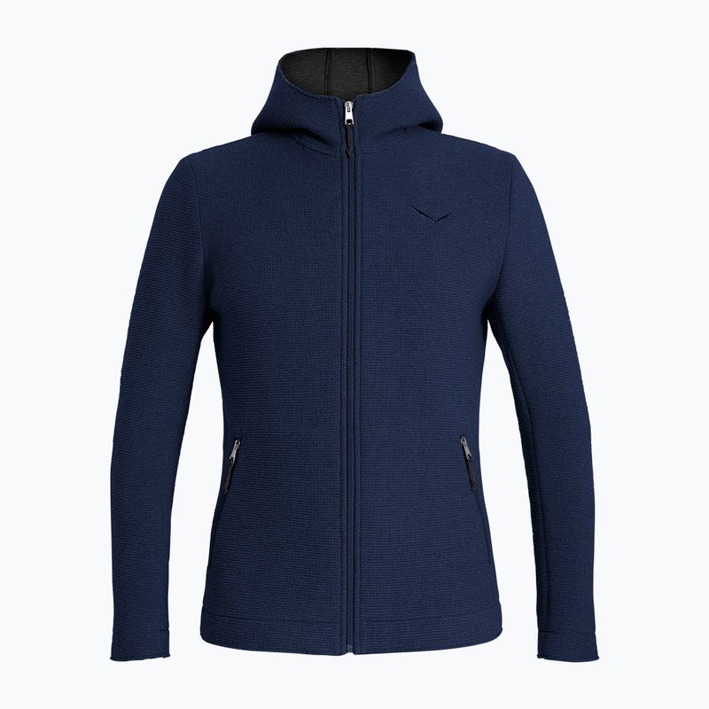 Vyriškas žygio džemperis Salewa Sarner 2L Wool Fz Hoody navy blazer