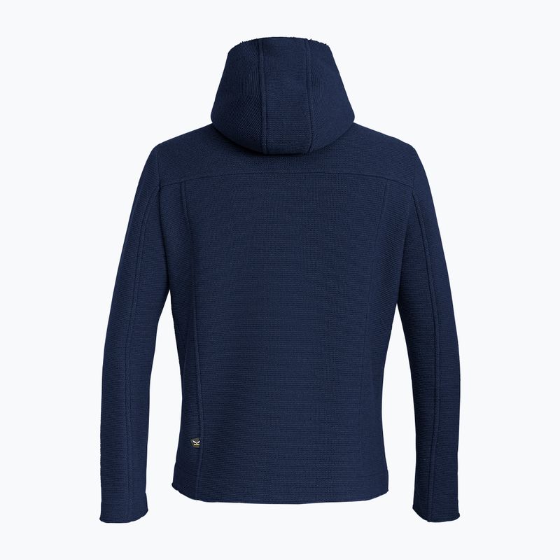 Vyriškas žygio džemperis Salewa Sarner 2L Wool Fz Hoody navy blazer 2