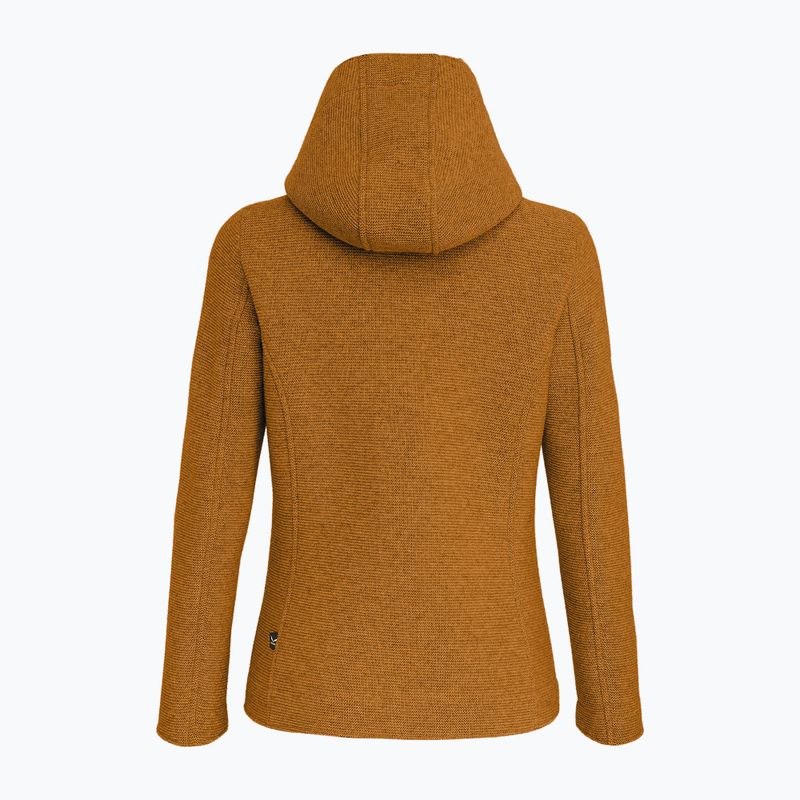 Moteriškas žygio džemperis Salewa Sarner 2L Wool Fz Hoody golden brown 2