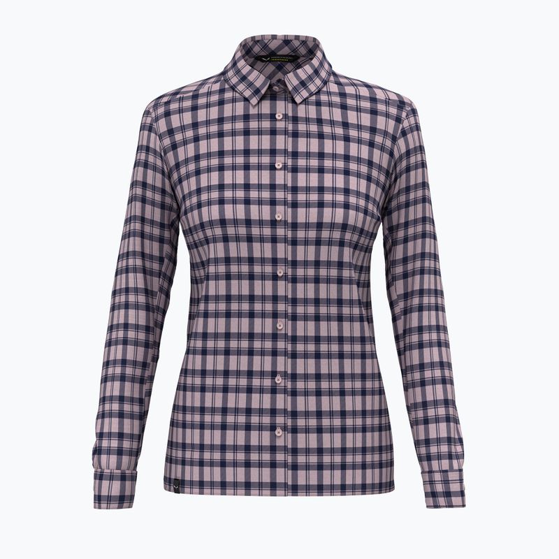 Moteriški marškiniai Salewa Fanes Flannel 5PL zephyr/navy blazer 4
