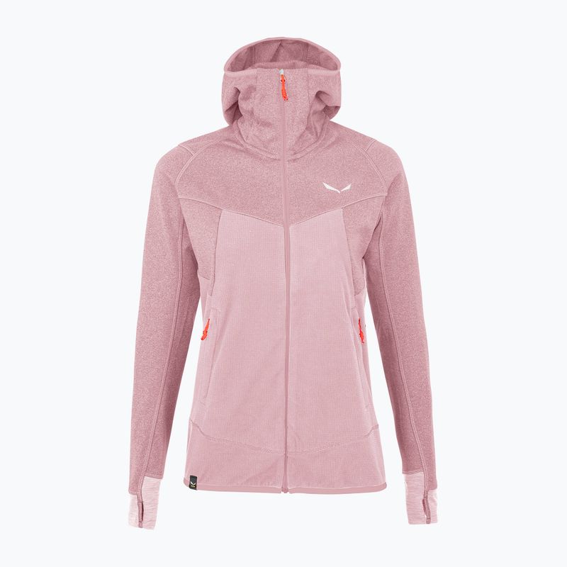 Salewa moteriškas vilnonis džemperis Puez Hybrid PL FZ Hoody zephyr melange