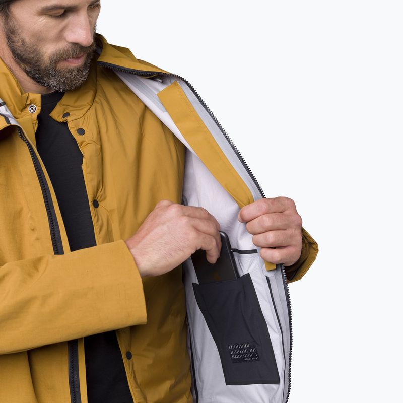 Vyriška lietaus striukė Salewa Fanes 3L Ptx Hemp 2/1 Parka golden brown int.7020 8