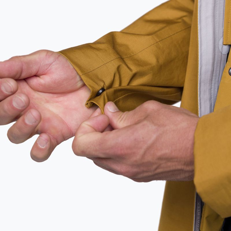 Vyriška lietaus striukė Salewa Fanes 3L Ptx Hemp 2/1 Parka golden brown int.7020 9