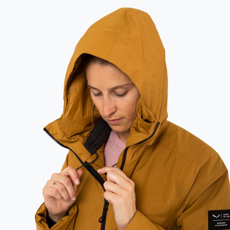 Moteriškas žieminis paltas Salewa Fanes 2L PTX Parka golden brown 4