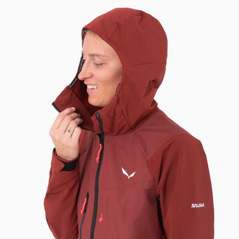 Moteriška softshell striukė Salewa Sella DST Hyb syrah 4