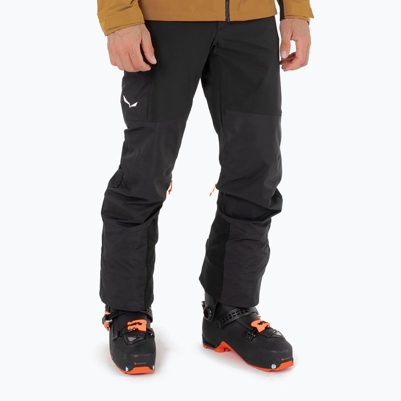 Vyriškos softshell kelnės Salewa Sella DST Hyb black out