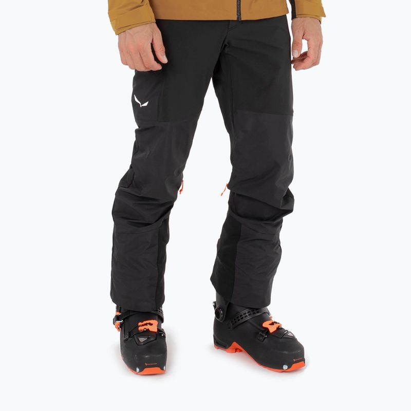 Vyriškos softshell kelnės Salewa Sella DST Hyb black out 2