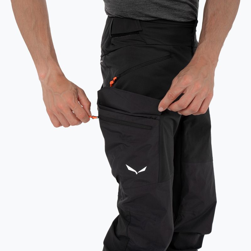 Vyriškos softshell kelnės Salewa Sella DST Hyb black out 4